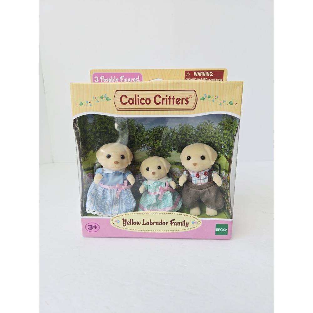 Calico Critters Yellow Labrador Family Epoch figure family set‎ New